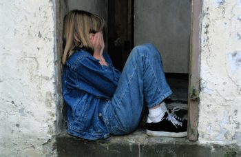 Distraught teenager