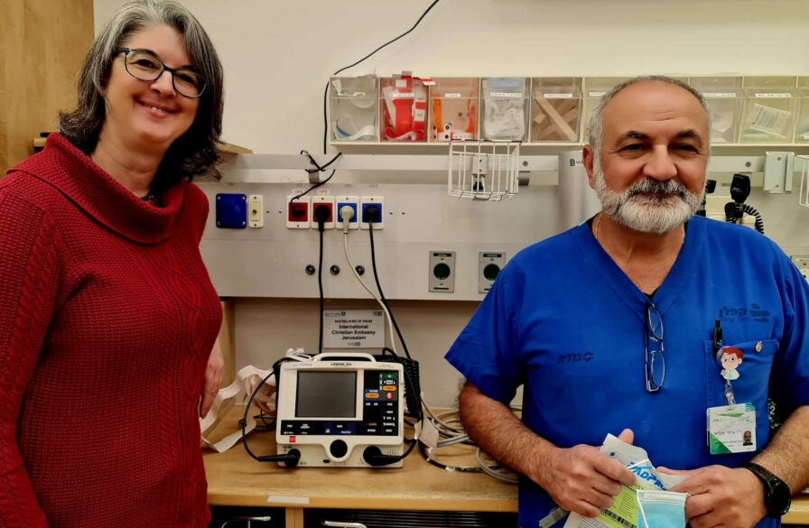 Nicole Yoder at the Kaplan Medical center