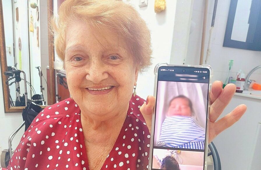 Chaya with great grandchild