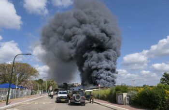 Rocket attack aftermath