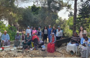 Ethiopian evacuees from Ashkelon