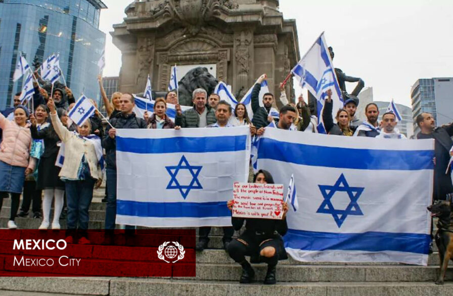 Pro-Israel Rally in Mexico City, Mexico