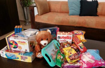Treats for evacuee children