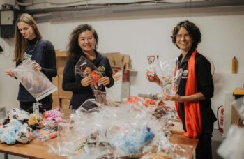 ICEJ staff pack Christmas gifts in Nazareth