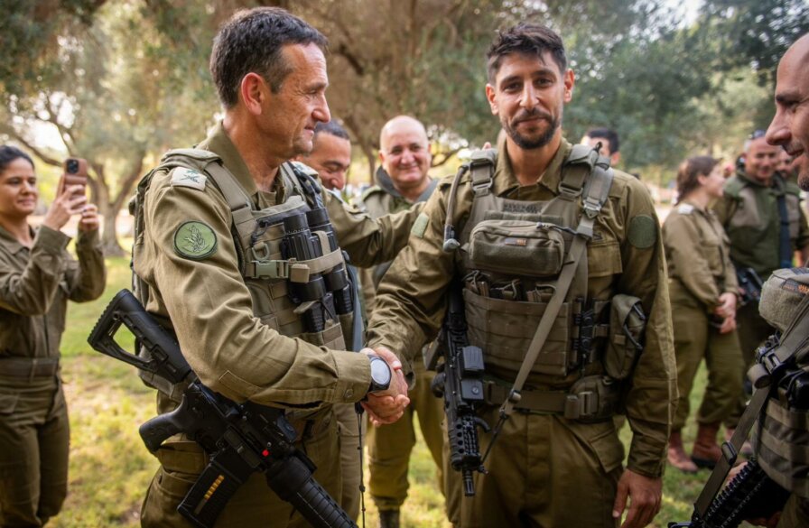 IDF chief of staff Herzihalevi with Idan Amedi IDF