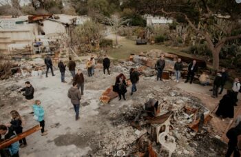ICEJ solidarity mission sees first hand the devastation at Kibbutz Nir Oz