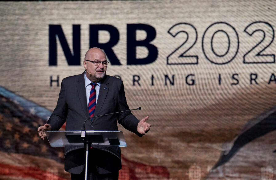 Juergen Buehler speaks at NRB 2024