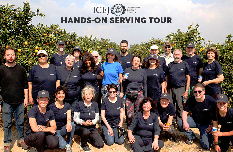 ICEJ Hands-on Tour group