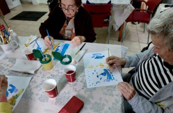 Painting as art therapy at the Haifa Home
