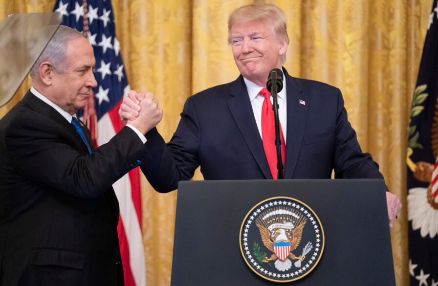 Trump and Netanyahu on friendly terms. (Wikipedia)