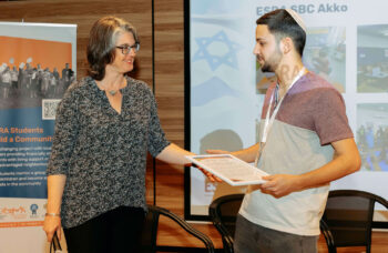 ICEJ VP of Aid and Aliyah Nicole Yoder (L) at SBC Leaders of Tomorrow Event.