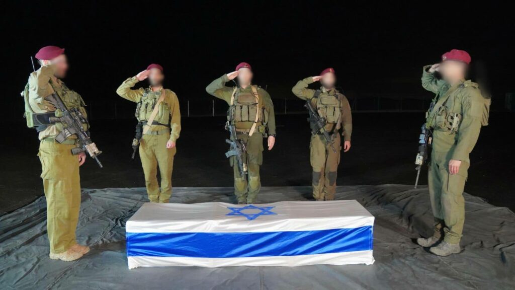 Shiri's body was returned on the follownig evening. (Credit: IDF Spokesperson)