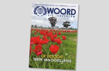 Omslag magazine Woord uit Jeruzalem. Thema: De uittocht, teken van Gods Liefde