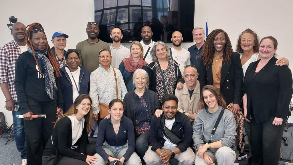ICEJ-France national directors Robert and Kathryn Baxter recently visited Jerusalem headquarters with a French tour group.