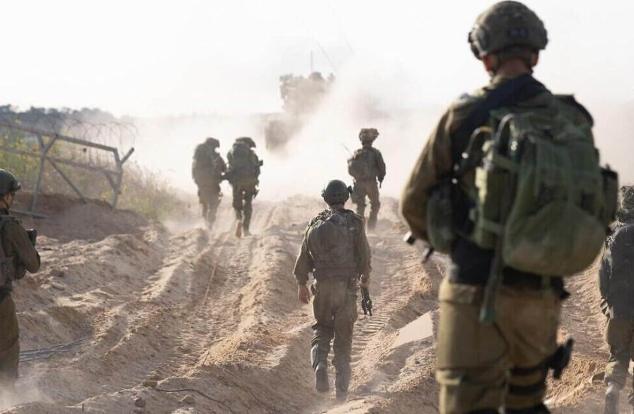 IDF soldiers on a recent patrol in Gaza (IDF Spokesman)