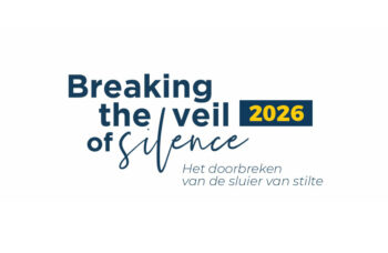 afbeelding met de tekst Breaking the vail of silence 2026