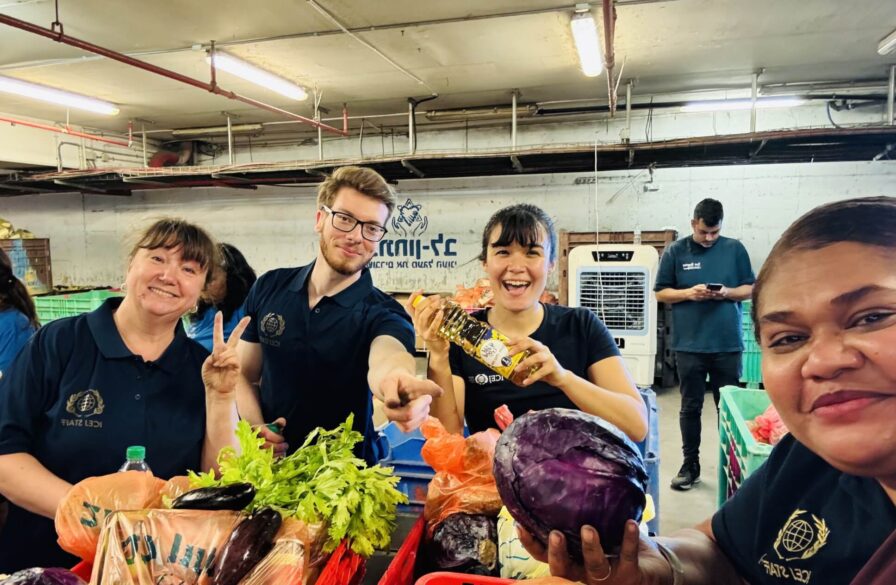 ICEJ Staff packing food