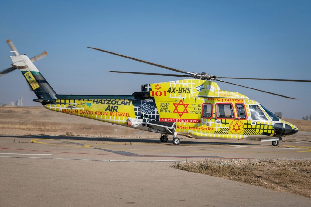 Helikopter van Hatzolah Air – Bron: Hatzolah Air